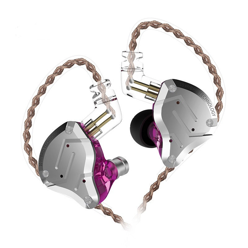 KZ ZS10 Pro In-Ear Monitors Purple